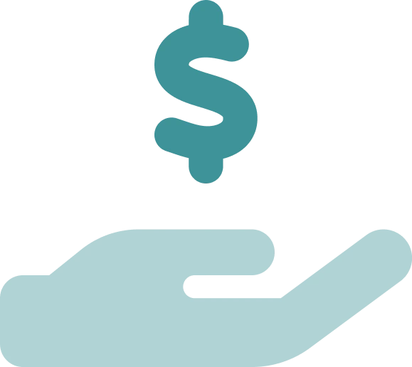 hand with dollar sign